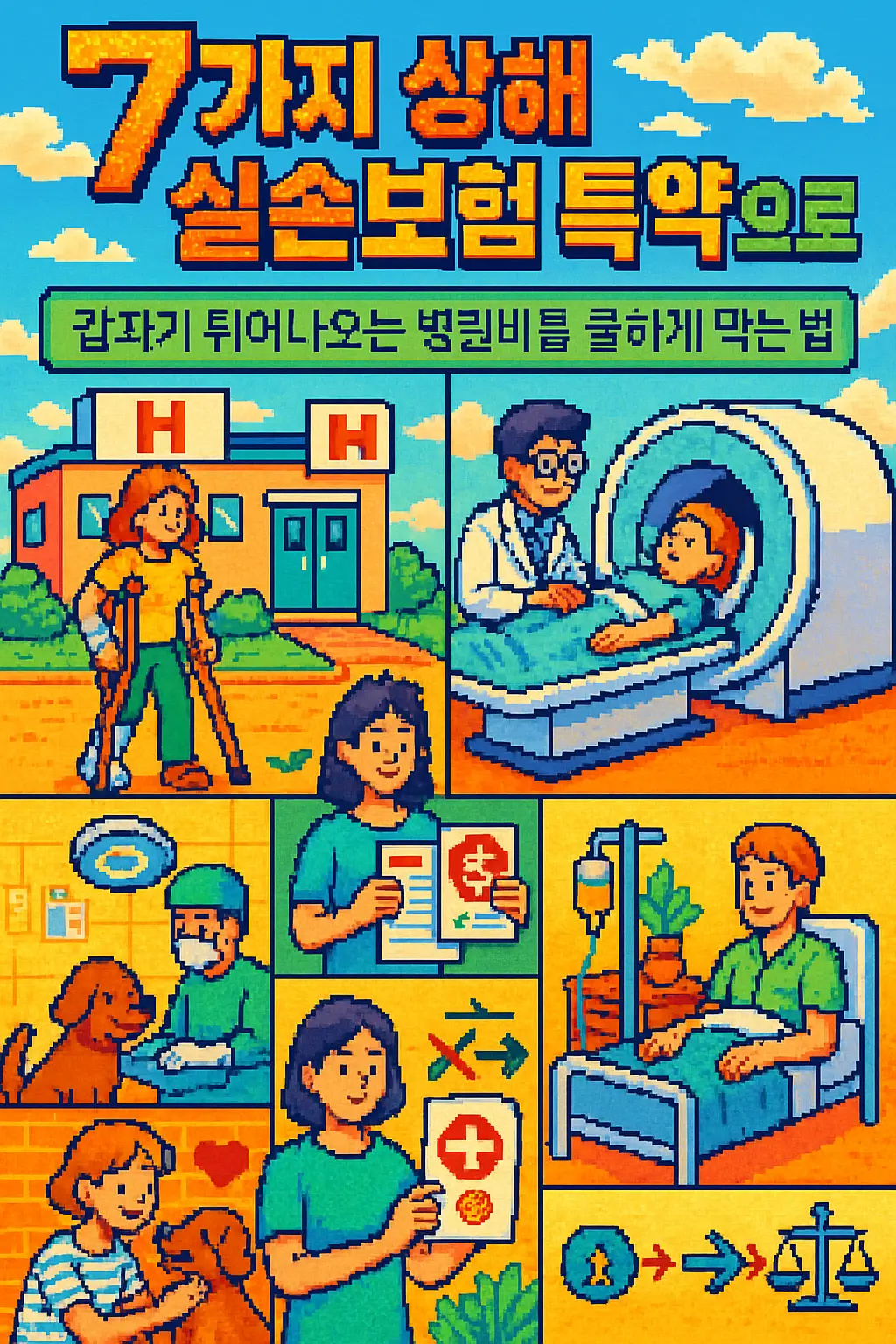 7가지 상해 실손보험 특약으로 갑자기 튀어나오는 병원비를 쿨하게 막는 법 7 상해 실손보험 특약