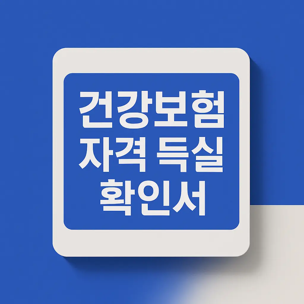2025년 10분 완성: 건강보험 자격 득실 확인서 발급 방법(웹·앱·무인·팩스) 2 건강보험 자격득실확인서 발급 방법.